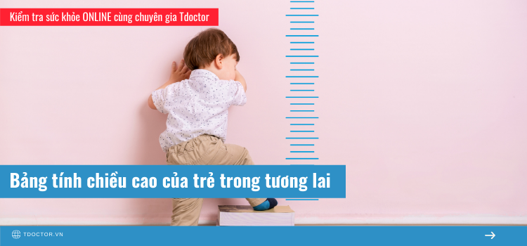Bảng tính chiều cao của trẻ trong tương lai